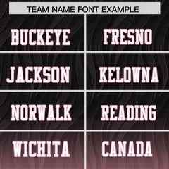 Black Light Pink Gradient Outdoor Flag Football Jersey 3
