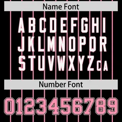 Black Light Pink Gradient Stripe Sleeves Baseball Jersey 4