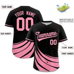 Black Light Pink Graffiti Wind Mark Baseball Jersey 2
