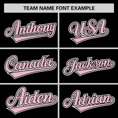 Black Light Pink Half Stripe Authentic Baseball Jersey 3
