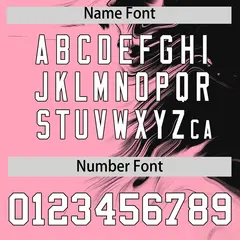 Black Light Pink Ink Pattern Authentic Baseball Jersey 4