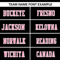 Black-Light Pink Raglan Sleeves Football Jersey 3