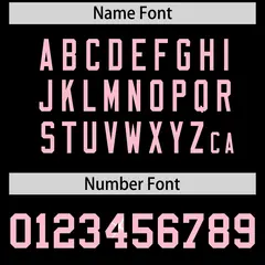 Black Light Pink Sequin Lettering Football Jersey 4