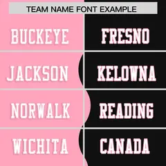 Black Light Pink Split Mesh Football Jersey 3