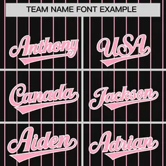 Black Light Pink Stripe Raglan Baseball Jersey 3