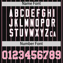 Black Light Pink Stripe Raglan Baseball Jersey 4