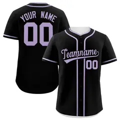 Black Light Purple Classic Authentic Baseball Jersey 1