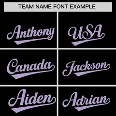 Black Light Purple Classic Authentic Baseball Jersey 3