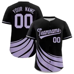 Black Light Purple Graffiti Wind Mark Baseball Jersey
