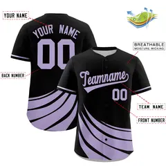 Black Light Purple Graffiti Wind Mark Baseball Jersey 2