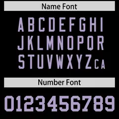 Black Light Purple Square Neckline Football Jersey 4