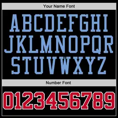 Black Lt Blue-Black Classic Sets Basketball Jersey 4