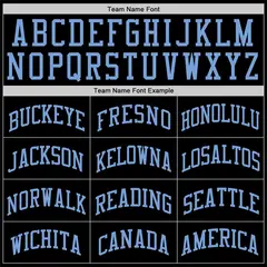 Black Lt Blue-Black Classic Sets Basketball Jersey 5