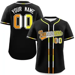 Black Maverique Pride Month Baseball Jersey 1