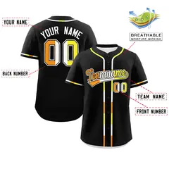 Black Maverique Pride Month Baseball Jersey 2