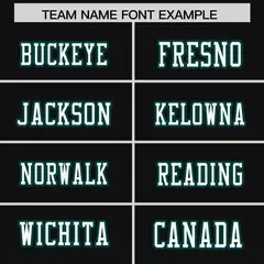 Black Midnight Green Gradient Side Pattern Football Jersey 3