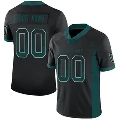 Black Midnight Green-Gray Drift Fashion Mesh Football Jersey 1