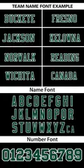 Black Midnight Green Insert Color Mesh Football Jersey 3