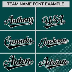 Black Midnight Green Raptor Series Raglan Baseball Jersey 4