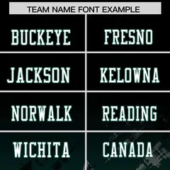 Black Midnight Green Star Gradient Flag Football Jersey 3