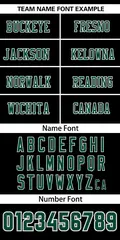 Black Midnight Green-White Classic Mesh Football Jersey 3