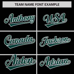 Black Midnight Green-White Color Block Varsity Letterman Jacket 3