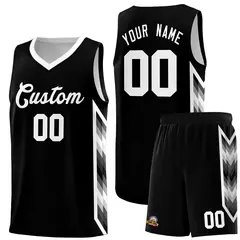 Black Mosaic Gradient Fashion Basketball Jersey Uniform