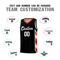 Black Mosaic Gradient Fashion Basketball Jersey Uniform 4