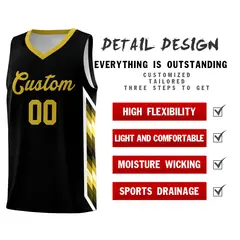 Black Mosaic Gradient Fashion Basketball Jersey Uniform 2