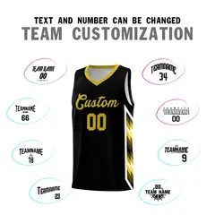 Black Mosaic Gradient Fashion Basketball Jersey Uniform 4
