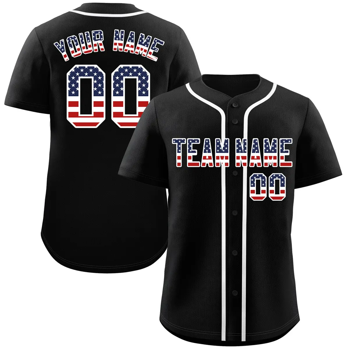 Black Navy-White Authentic Classic Baseball Jersey