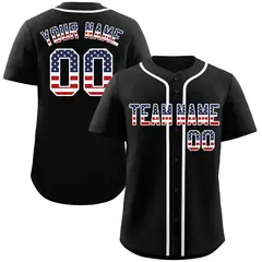 Black Navy-White Authentic Classic Baseball Jersey 1