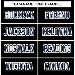 Black Navy-White Classic Style Football Jersey 3