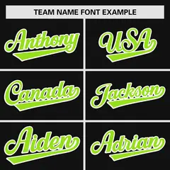 Black Neon Green Gradient Side Authentic Baseball Jersey 3