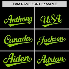 Black Neon Green Graffiti Wind Mark Baseball Jersey 3