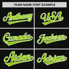 Black Neon Green Horizontal Stripe Pullover Baseball Jersey 3