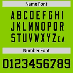 Black Neon Green Raglan Side Blocks Football Jersey 4