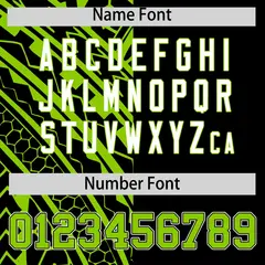 Black Neon Green Split Tribal Baseball Jersey 4