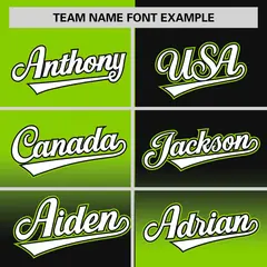 Black Neon Green Symmetrical Gradient Baseball Jersey 3
