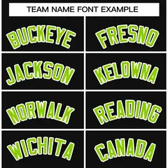 Black Neon Green-White Stripe Fashion Bomber Varsity Jacket 3