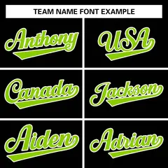 Black Neon Green White Stripe Letterman Jacket 3