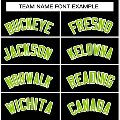 Black Neon Green-White Varsity Full-Snap Letterman Jacket 3