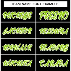 Black Neon Green-White Varsity Full-Snap Letterman Jacket 3