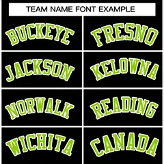 Black Neon Green-White Varsity Full-Snap Letterman Jacket 3
