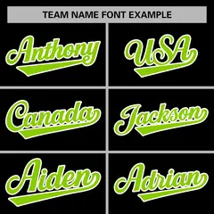 Black Neon Green-White Varsity Full-Snap Letterman Jacket 5