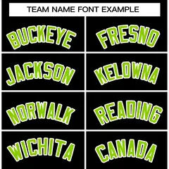 Black Neon Green-White Varsity Full-Snap Letterman Jacket 5