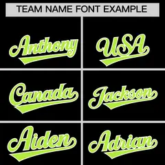 Black Neon Green White Varsity Jacket with Faux Leather Sleeves 4