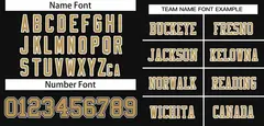 Black Old Glod-White Classic Mesh Authentic Football Jersey 3