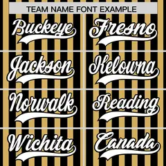 Black Old Gold American Flag Graffiti Baseball Jersey 3