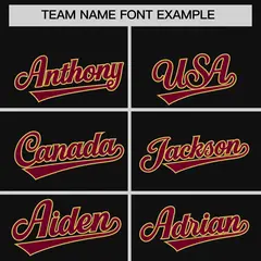Black Old Gold Baroque Style Baseball Jersey 3